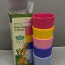 SUGARCANE Kids Cups 10 oz - 5 Pack, USDA & LFGB Certified Toddler Cups - BPA Free - Dishwasher Safe, Reusable, Unbreakable - Multi (5Multi (Blue / Pink / Yellow))