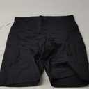 ODODOS High Waist Workout Shorts with Pockets for Women 8" Inseam Tummy Control Gym Athletic Biker Shorts, Black, X-Large