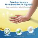 Cervical Neck Pillow - Ergonomic Contour Cooling Memory Foam Pillows for Neck and Shoulder Pain Relief, Orthopedic Bed Pillow for Side Back Stomach Sleeper with Washable Pillowcase