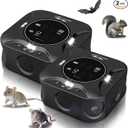 LED Display2 Packs Ultrasonic pest Repeller Indoor,MultiMode Variable Frequency,with LED Strobe Light,Squirrel Repellent for House,Prevent Adaptation.Suitable for Houses,attics,garages,etc.