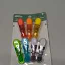 Brite Concepts Set of 7 Colorful Magnetic Multi-Clips to Hang Documents or Close Bags #16499, 1 Pack of 7 Clips