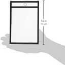 C-Line Stitched Shop Ticket Holders, Both Sides Clear, 4 x 6 Inches, 25 per Box (46046)