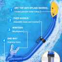 Gintenco Kids Snorkel Set, Diving Mask for Children as Unisex Kids Swimming Goggles, Anti-Fog Diving Mask and Dry Top Snorkel Combo Set for Junior and Youth