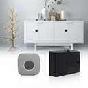 Fingerprint Cabinet Lock, Smart Biometric Cabinet Lock, Keyless Hidden File Drawer Wardrobe Lock, Child Safety Electric Fingerprint Lock, DIY Wooden Furniture Privacy Lock for Home Office, Silver