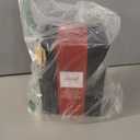 glastal Tea Infuser Mug 14.5oz Glass Tea Cup with Removable Stainless Steel Infuser and Lid, Double-walled Black Glass Tea Cup Teacup for Loose Leaf Tea, Birthday for Parents Dad Mum Friends Office (Type 2 Black)