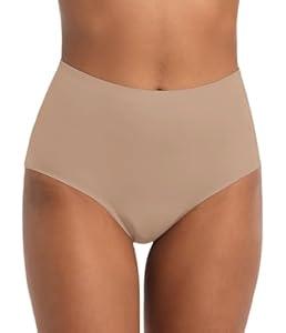 IRISMORII Incontinence Protective Underwear for Women Washable Leak Proof Comfort Bladder Leak Panties 56 ml Absorbency Brief Seamless 1 Pack (Brown, Large)