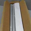 YaFex Curtain Rods 2 Pack 32-84 Inch, Heavy Duty 1 Inch Curtain Rod, Silver Long Adjustable Window Treatment Rods, Modern Design, Easy Installation