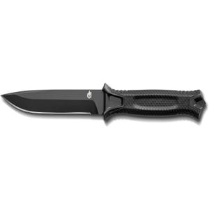 Gerber Gear StrongArm - Fixed-Blade Camping & Hunting Knife with Striking Pommel & Sheath - Premium Survival Gear - Made in USA - Black, Plain Edge