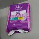 Poise Incontinence Pads & Postpartum Incontinence Pads, 3 Drop Light Absorbency, Long Length, 96 Count (4 Packs of 24), Packaging May Vary