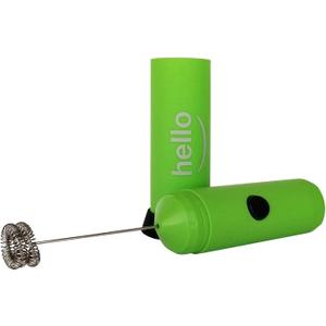MATCHA DNA HELLO Milk Frother - Double Whisk Head, Handheld Battery Operated Electric Foam Maker For Bulletproof Coffee, Lattes, Cappuccino, Hot Chocolate, Sleek Drink Mixer With Stand (GREEN)
