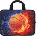 14 15 15.4 15.6 inch Laptop Handle Bag Computer Protect Case Pouch Holder Notebook Sleeve Neoprene Cover Soft Carrying Travel Case for Dell Lenovo Toshiba HP Chromebook ASUS Acer (Cool Basketball)