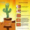 Emoin Talking Cactus Toy, Interactive Toys Dancing Cactus Toy Mimicking Repeating What You Say, Toddler Infant Baby Toys Gifts for 6 7 8 9 10 Month Old Baby Toys for 1 2 3 Year Old Boy Girl