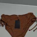 Daci Women Mid Waist Bikini Bottoms - Full Coverage Swim Bathing Suit Bottom Side Tied Swimsuit Bottoms, Size S