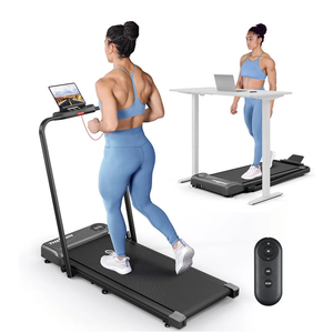 THERUN Walking Pad, 2.5 HP Under Desk, 2 in 1 Foldable for Home, Walking Pad with Handle Bar, 15" Widened Running Belt with Remote Control & LED Touch Screen