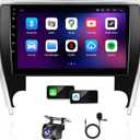 4G+64G Android 13 Car Radio for Toyota Camry 2015 2016 2017,10.1" Touch Wireless Carplay&Android Auto Support Touchscreen Radio Upgrade with AHD Camera,GPS Navigation,SWC,WiFi,FM,Bluetooth