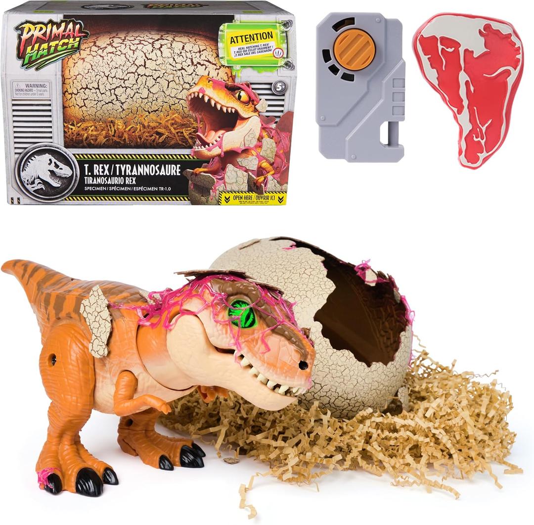 Primal Hatch Jurassic World Interactive T-Rex Toy Dinosaur Egg, One Size