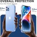 3 x ORIbox iPhone 12 Pro Max Case Clear Matte Translucent Soft Edges Lightweight Shock Absorption Crystal Design Anti-Fingerprint