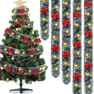 33 Ft Christmas Tinsel Garland for Home Decor