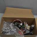 dibay Auger Motor, Induction Fan Kit, Fire Burn Pot and Hot Rod Ignitor for Traeger and Pit Boss Wood Pellet Grill Parts Replacement (Silver)