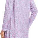 9PC Women Adult Old Lady Costume adult 100 Days of School Granny Grandma Wig Nightgown Dress Set (XXXL)