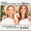 Retirement Picture Frames, Farewell Gifts for Coworkers Teacher Leader, Never Underestimate The Difference You Made Wooden Photo Frames, Thank You Gifts for Women Photo Frame for Desk Table 4X6 Photos Chipped Bottom right