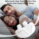 Anti Snoring Devices, Electric Anti Snoring Device, Effective Snoring Prevention, Sleep Apnea Devices for Men and Women, Adjustable Wind Speed, Suitable for All Nose Shapes, White