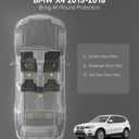 3W Floor Mats Compatible for BMW X3 F25 2011-2017 / BMW X4 2015-2018 xDrive28i/28d/35i/M40i Custom Fit TPE All Weather Floor Liner for 1st and 2nd Row Full Set Car Mats, Black