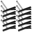 2 x 100 Pcs Metal Duck Bill Hair Clips DIY Hairpins Barrettes with Spring for Halloween Christmas DIY Accessories Home School