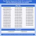 WTW8000BW0 Washer Suspension Rod, Fit for Whirl-pool May-tag Ken-more Washer WTW6500WW1 MVWB300WQ2 WTW6800WW1 MVWB725BW0 MVWB455YQ0 MVWB300WQ1 MVWB750WQ0