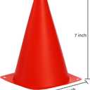 30 Pack Soccer Cones, 7 Inch Colored Cones for Sports, Traffic Cones Training Agility Field Marker Plastic Cone for Skating, Football, Games, Indoor Outdoor Activity & Festive Events, 6 Colors