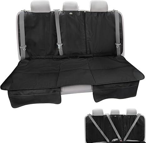 Caricar Car Seat Protector, Under Child Car Seats Cover | Waterproo3 Functional Rear Belts, Baby Carseat Cushion, Covers Fabric and Leather Seats