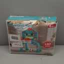 Dinosaur Kids Sports Play Toy: 4-in-1 Multifunction Indoor Outdoor Activity  Basketball Toss, Ring Throw, Ball Play & Music Lights to Improve Motor Skills, Birthday Gift for Boys Girls Age 1-3 (Green)