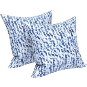 LVTXIII Outdoor Throw Pillow Covers 20 x 20 Inch, Covers ONLY Modern Cute Pattern Decorative Square Toss Pillow Case Pack of 2 for Home Patio Garden Sofa Bed Furniture, A Pebble Blue