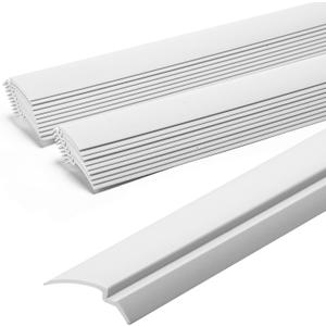 Nkiy Quen 20 Pcs Window Glazing Vinyl-24 Inch Snap in Vinyl Window Glazing Bead-White Vinyl Window Trim for Home Commercial Single-Hung Windows Double-Hung Windows Frames Seal
