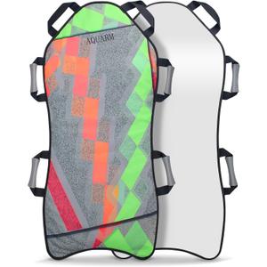 Foldable Snow Sled, Fits 2 Children or 1 Adult, Lightweight and Portable, Strong and Durable, Sturdy Fabric Stitching, Handles with Steering, Kid's Winter Fun 45"18"