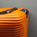 InUSA ROYAL Hardside Spinner Luggage with Ergonomic Handles | Spacious Travel Suitcase with Four Spinner Wheels and Studs | 32 Inch Extra Large Spinner Luggage | Orange( scratches and dent a little)