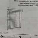 allen + roth 2-in Slat Width 26.5-in x 72-in Cordless White Faux wood Room darkening Horizontal blinds
