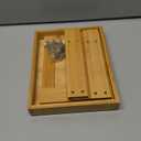 ASelected Bamboo Bench Stool, 10 inch Wooden Foot Step Stool for Bedroom Kitchen Mudroom Foyer Entryway Small Bench Shoe Stool