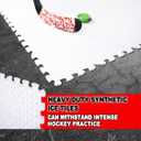 kasifei Hockey Synthetic Ice Tiles (12 Pack, 23.5 SQFT) - Dryland Flooring Tiles - Build Your Own Year-Round Hockey Training Surface - Easy to Assemble