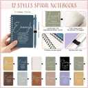 Kosiz 24 Sets Christian Gifts Bulk Inspirational Prayer Journals with Pens Gifts for Mother's Day A6 Spiral Bible Notebook Religious Gift for Women Men Church Members Bible Study Groups (Fresh Color)