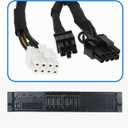 OTOTEC GPU Power Adapter Splitter Cable 8P to 6P+8P N08NH 9H6FV Compatible with Dell Poweredge R720 R730 R7910