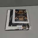 EoBeCy 90th Birthday Gift Bags for Men Women, Vintage Back in 1936 Gift Bag with Tissue Paper, Poster and Greeting Card, Black Gold Wrapping Paper for 90 Year Old Birthday Party Favors Supplies