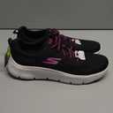 Skechers Go-Walk Flex Women's Walking/Running Shoes Black/Hot Pink Size 11
