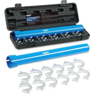 Orion Motor Tech Inner Tie Rod Removal Tool Kit, Inner Tie Rod Tool for Tie Rod Removal and Installation, Master Inner Tie Rod Tool Set with 12 Crowfoot Adapters 1/2 Inch Drive Tube (Blue)