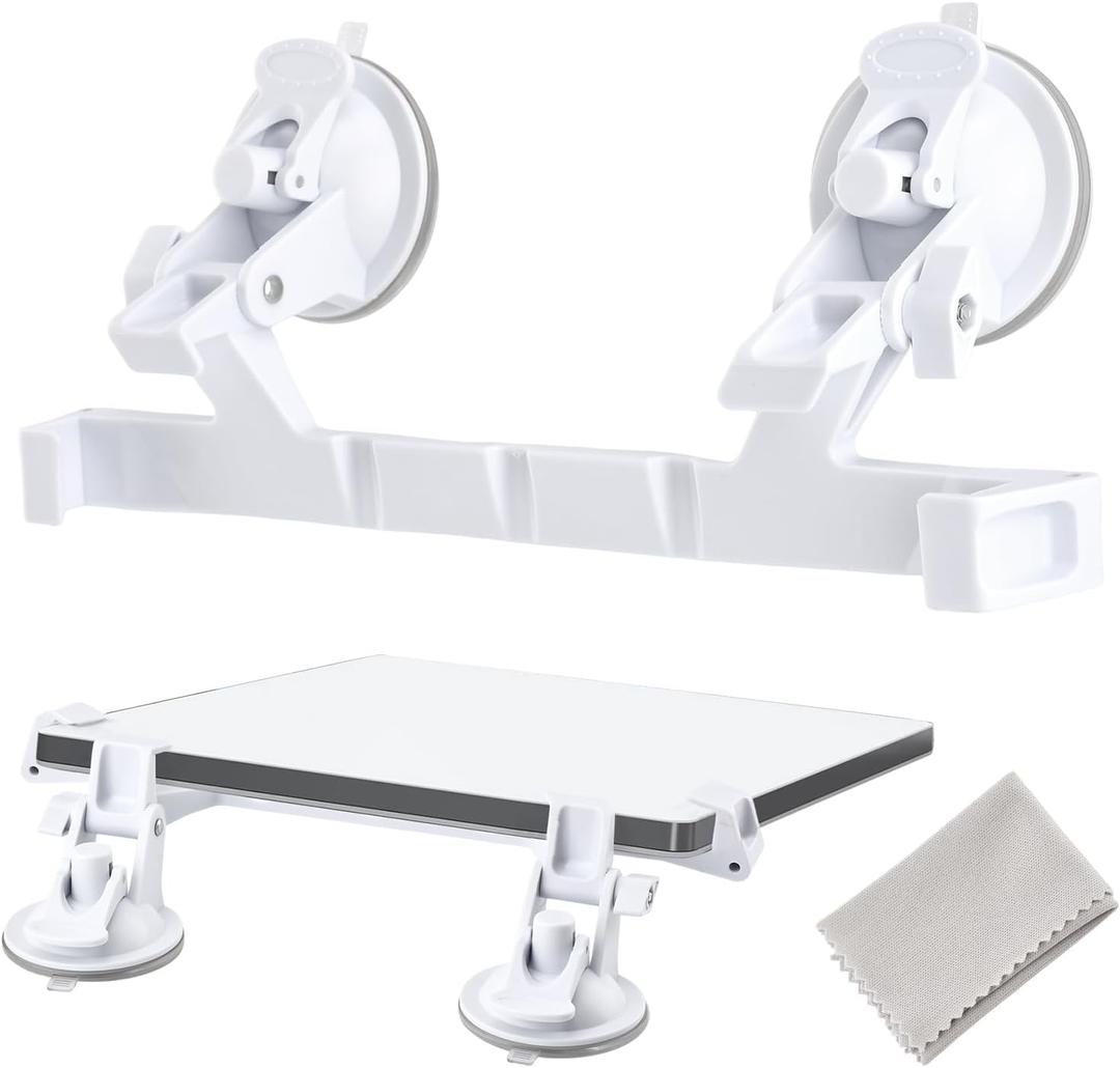 Starlink Mini Car Mount for Dashboard, Suction Cup Mount for Dashboard & Windshield Ensures Stable Satellite Signal While Driving, Suitable for Most Vehicles(White)