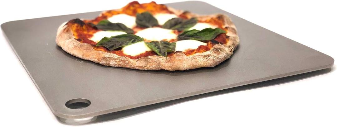 ThermiChef 16x16 Pizza Steel, 3/8" Thick, 27.5 lbs - Cooking Steel for Oven & Grill - Made in USA, 16"x16" Square