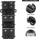 Front Left Driver Side Master Power Window Switch - Compatible for Toyota C-HR 2019-2020 4 Cyl 2.0L, for Toyota Camry - Replace Part 84040-06070, 8404033170