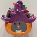 Halloween Decorations, Ceramic Pumpkin in Witch Hat Plug-in Night Light, Vintage Halloween Decorative Night Light with 17 Bulbs, Halloween Decor Indoor for Party Gift Bedroom & Hallway (2-Ceramic Jack O' Lantern)