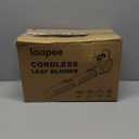 Leaf Blower Cordless,Electric Leaf Blower with 2 4.0Ah Battery Powered and Fast Charger, Cordless Blowers for Lawn Care and Car Dust Snow Blower,6 Speed Control (Green)