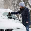 2 x Magical Ice Scrapers for Car Windshield - 2 Pack Cone Magic Car Ice Scraper with Funnel, Round Snow Scraper for Christmas Present